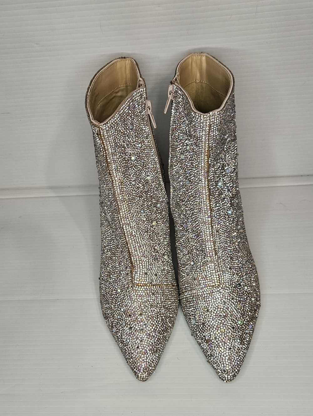 Betsey Johnson Women's Cady Ankle Boot, Rhinestone, 9.6